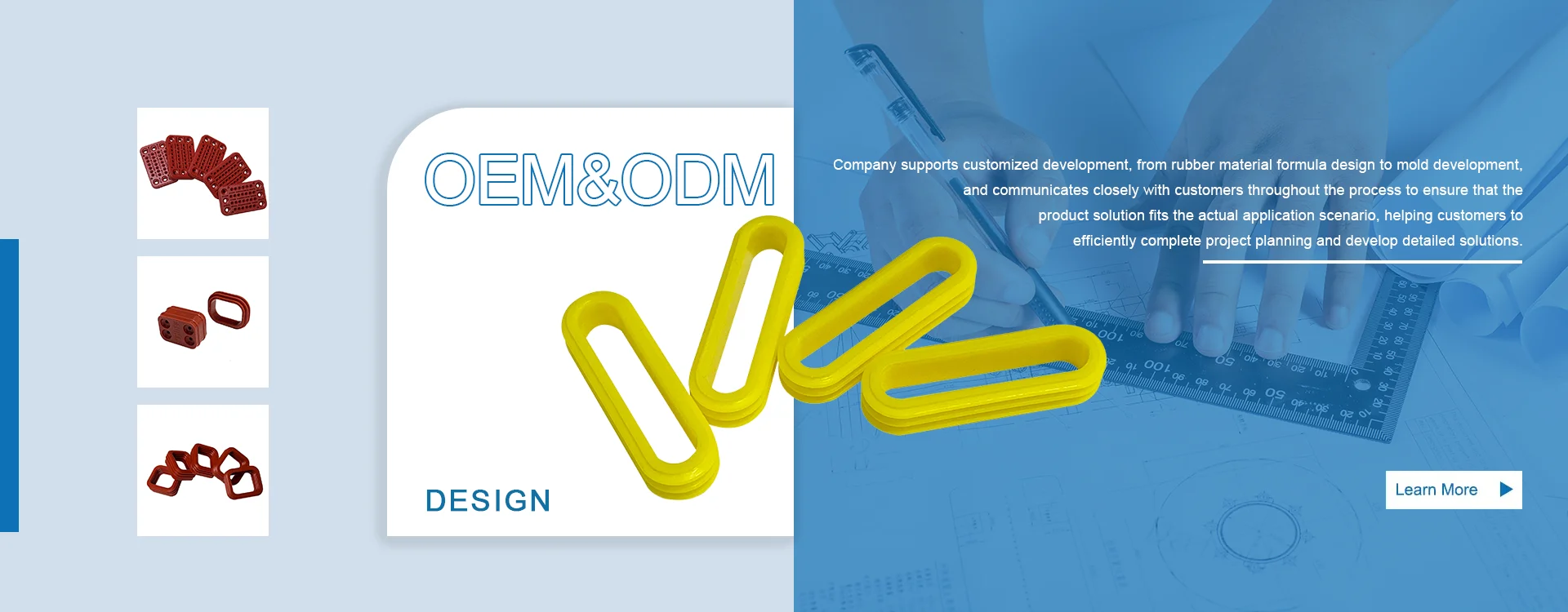 Sinis overmolded plastic et Flexilis signacula